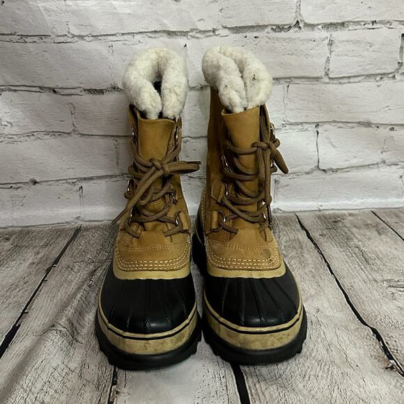 Sorel Men’s Tan Hand Crafted Insulated Boots, Size 6, Pre-owned - Picture 1 of 9